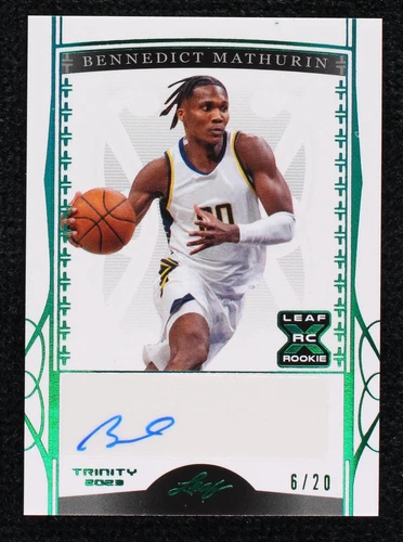 2022-23 Leaf Trinity - Bennedict Mathurin #BA-BM1