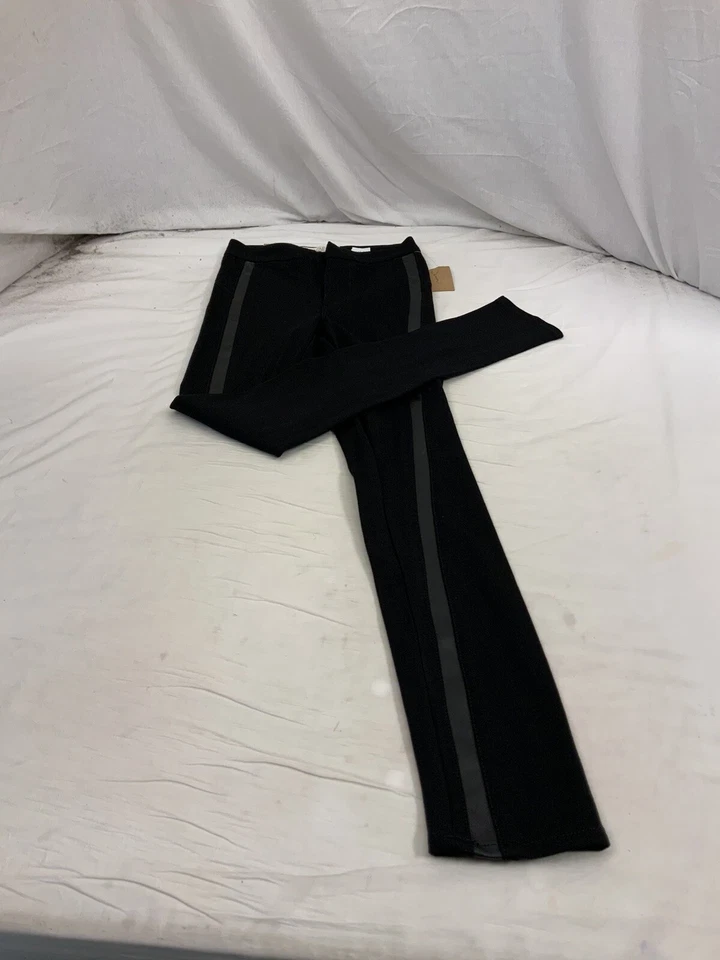 Pantalones elásticos de mezclilla Rachel Roy talla 27 negros rayón nailon elásticos nuevos con etiquetas YGI N1-48 Foto 2 de 4