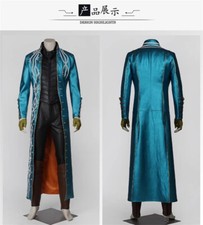 Game Devil May Cry 3 Vergil Outfit Halloween Jacket Windbreaker Cosplay Costume
