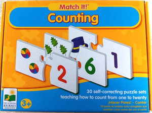 Match It Counting Toy 30 Puzzle Sets Educational by The Learning Journey