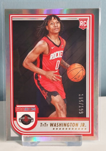 2022-23 Panini Hoops TyTy Washington Jr. RC #'d/199 #258 Rookie Silver Rockets