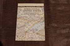 Map of North Central United States, 1948 National Geographic Mag, 26.5" x 28"