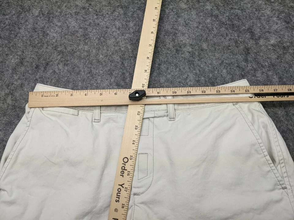 限量镂空短裤女式 10 码象牙色中腰帆布 — 第 3/4 张图片