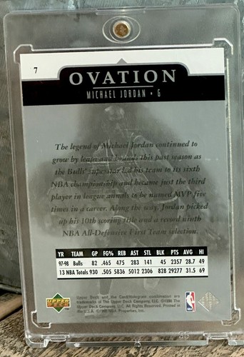 Michael Jordan Card 90’s INSERT RAINBOW HOLO FOIL RARE SP 🔥 BULLS JERSEY #23 - Picture 12 of 13
