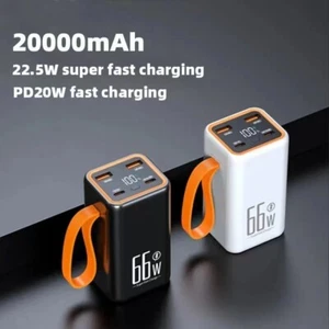 66W 20000mAh Batterie externe portative à charge rapide Super Power Bank LED Affichage