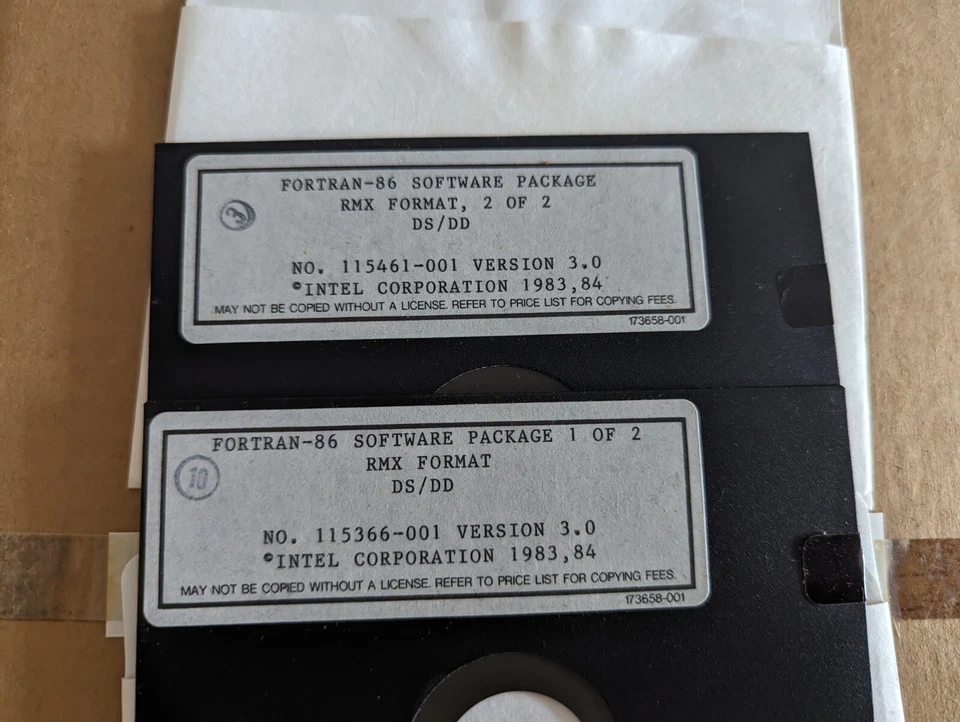 Paquete de software Fortran-86 disquetes originales Foto 4 de 4