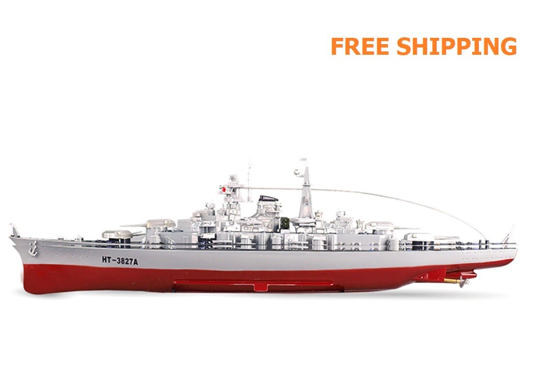 現状品 1/360 ラジコンモデルシリーズ SERIES BATTLE SHIP RC Boat Warship 1/360 Remote Control Battleship Radio Model Kit