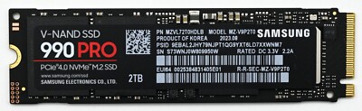 2TB Samsung 990 Pro M.2 SSD PCIe 4.0x4 NVMe M.2 PS5