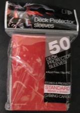50 Ultra Pro RED Standard Size Deck Protector Sleeves Pack MTG FREE SHIPPING!