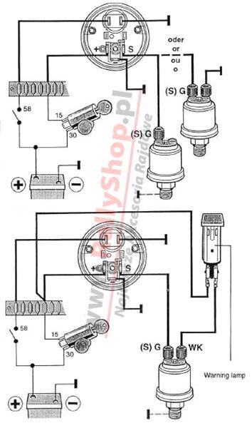 VDO Oil Pressure Gauge Cockpit Vision Black Electric 5 bar 12V - Image 2 of 2