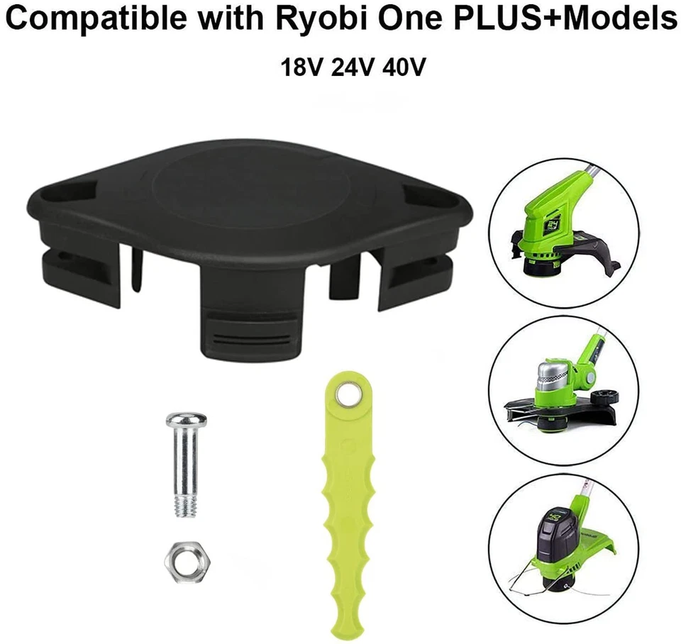 Головка лопастная для пожирателей сорняков ACFHRL2 для струнных триммеров Ryobi 18 В 24 В и 40 В с 6 - Изображение 3 из 4