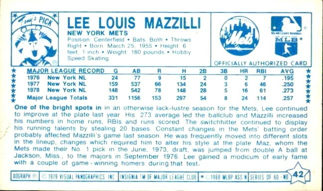 1979 Kellogg's Baseball Set Break ~ Many NRMT - You Pick, Low S&H! - Image 2 of 2