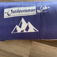 Outdoorsman Lab Ultralight Inflatable Sleeping Pad Mat for Camping Navy Blue/An