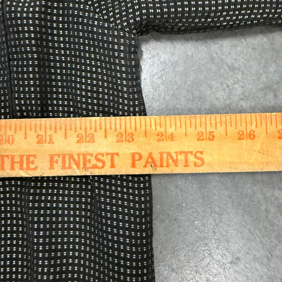 Size L - Bruno New York Shirt Men Black Sueded Short Sleeve Collared Ships Fast! - Image 4 of 4