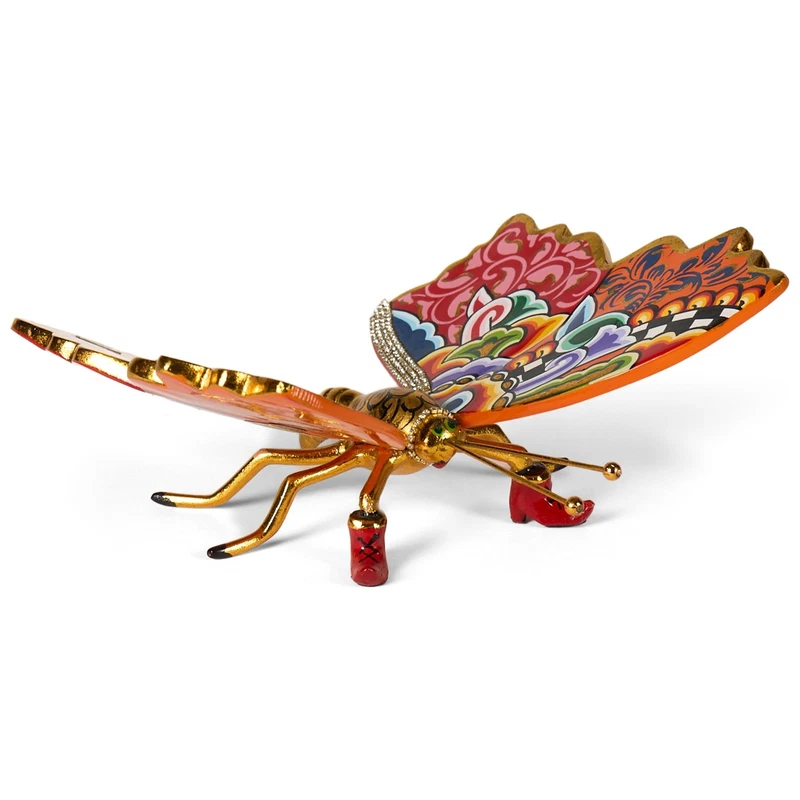 FARFALLA Statua Scultura Tom's Drag 4596 Cio-Cio Madame Butterfly 22 cm Pop Art, fotografia 5 di 9
