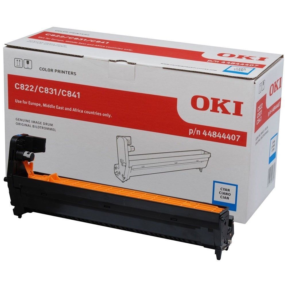 Tambour OKI Cyan 44844407 Cylindre Imprimante Laser C831 C841