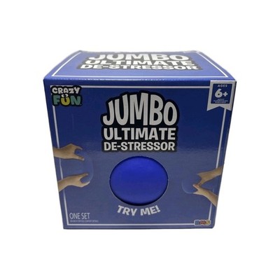 Crazy Fun Jumbo Ultimate De-Stressor Stretchable Squishable Squeeze Ball Blue
