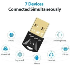 USB Bluetooth 5.4 Wireless Stereo Audio Music Adapter Dongle Receiver For TV PC