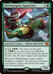 Michelangelo, Improviser #119 Foil Teenage Mutant Ninja Turtles MTG