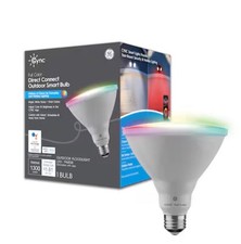 GE CYNC Direct Connect WiFi Full Color Changing Outdoor LED Smart Light Bulb