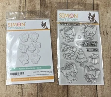 Simon Says Stamp Festive Elephants Stamp & Matching Die Set~New in Package