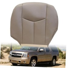 #522 TAN Driver Bottom Replacement Leather Seat Cover Compatible with Med Tan