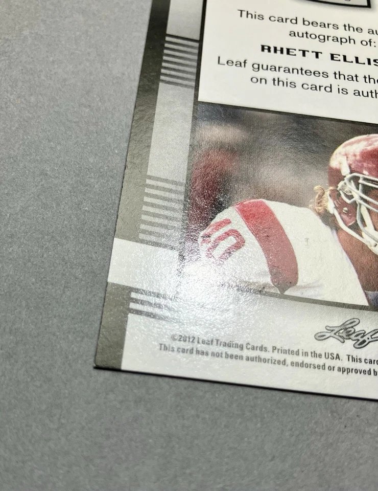 2012 RHETT ELLISON Leaf Draft Authentic Signature Card# RE1 - Image 4 of 4