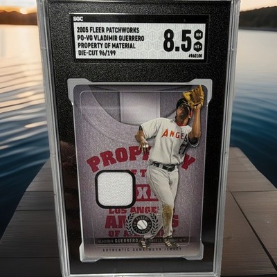 2005 Fleer Patchworks Vladimir Guerrero Property of Die-Cut Jerseys /199 SGC 8.5