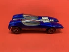 Vintage 1968 Hot Wheels Redline Splittin Image Blue Mattel Diecast Car & Button