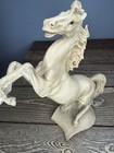 Vintage Italian Alabaster Rearing Horse Sculpture Statue 11 Inch Volterra — photo 2