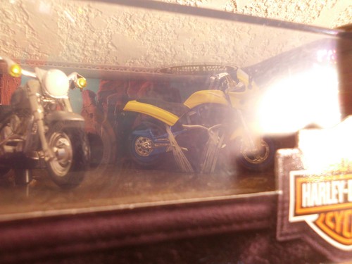 1999 Hot Wheels 4 Custom Harley Davidson Rumble Road Collection Factory Sealed - Bild 8 von 9