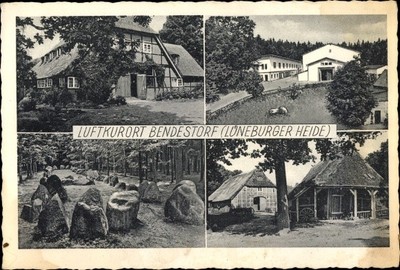 Ak Bendestorf am Kleckerwald in Niedersachsen,  Ortspartie, Alte... - 3044186