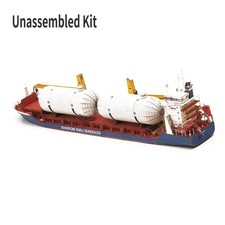 1/400 Polish Gdansk Cargo Ship Handmade DIY 3D Paper Model Unassembled Display