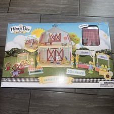 NEW - Honey Bee Acres Harvest Festival Playset with Barn  Over 50 Pieces 