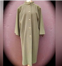 1980s Chanel Creations Wool Coat Olive/Army Green- Neiman Marcus- Size 10