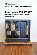 Puget Systems | Dual RTX 3090 24GB | 128GB RAM | Threadripper 3960X Workstation