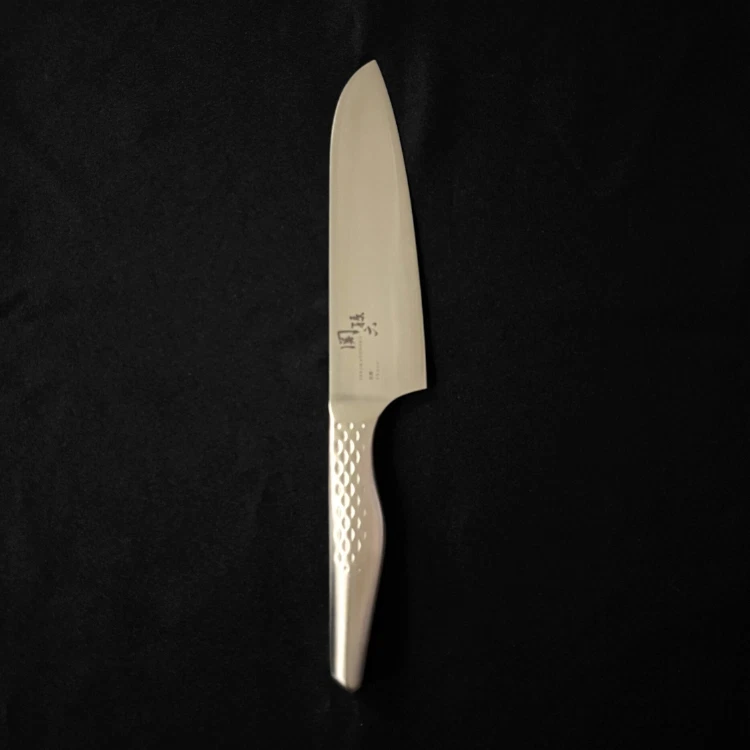 Santoku Knife 165mm Stainless Steel Handle Damascus Made in Japan 1
