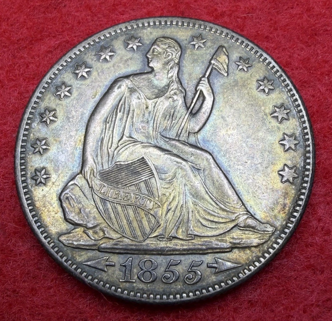 1855 Year Seated Liberty US Half Dollars (1839-1891) for sale | eBay