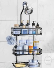 Shower Caddy Hanging Over the Shower Head - Rustproof Shower Organizer Hanging