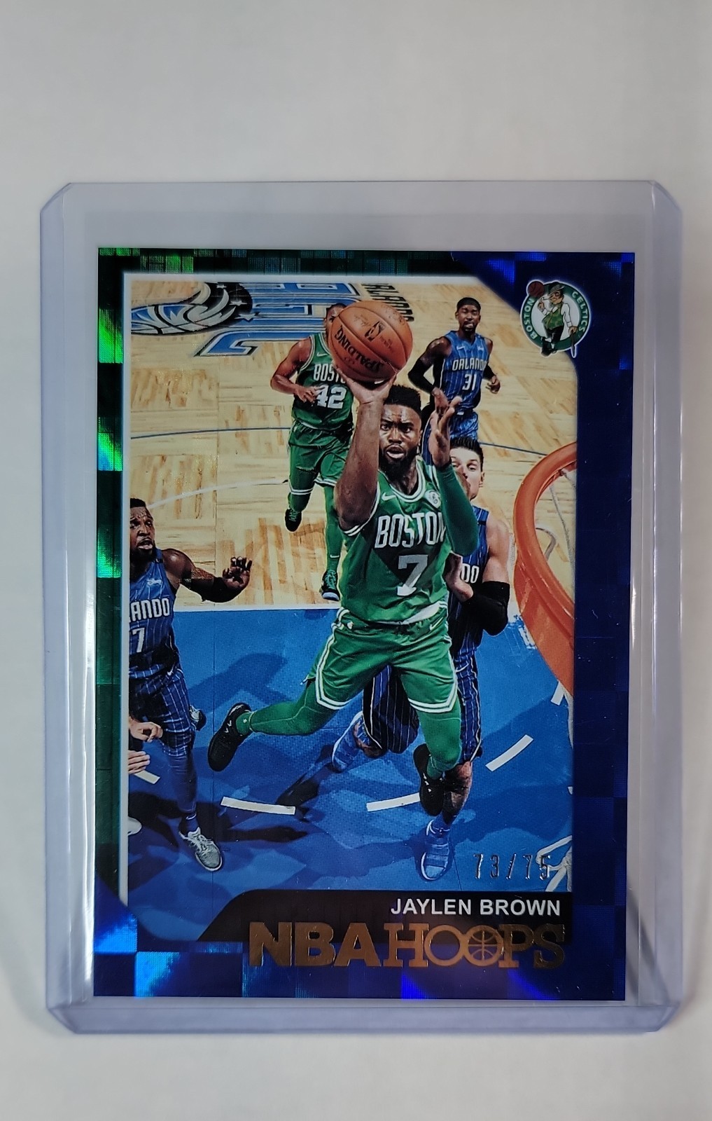 2018-19 Panini NBA Hoops - Jaylen Brown #106 Blue Checkerboard /75 🔥🔥🔥