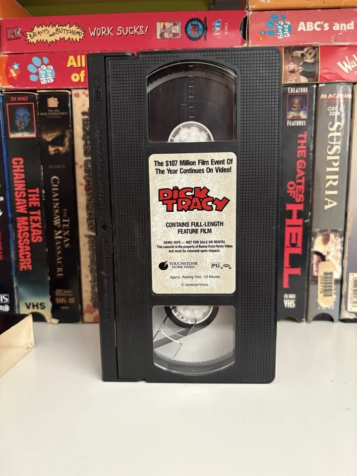 Dick Tracy Preview VHS Tape Touchstone Home Video Screener VERY RARE  - Image 4 of 4