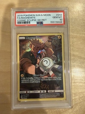 Magnemite 242 Cosmic Eclipse Secret 2019 Pokemon Sun & Moon PSA 10