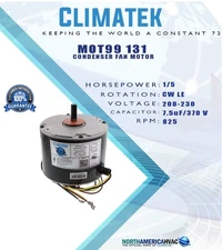 Climatek MOT99 131 CONDENSER FAN MOTOR