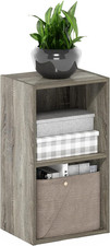 PASIR Book Shelf, 2-Tier Modern Bookshelf, Open Shelves Bookcase 9" X 12" X 21",