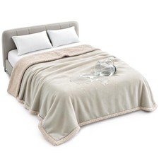 Waterproof Blanket For Bed Reversible Leakproof Throw Soft Cozy Couch Cover