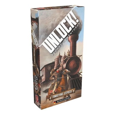 Asmodee Spiel Unlock! Tombstone Express| ab 10 Jahren | 60 Minuten| 1-6 Spieler