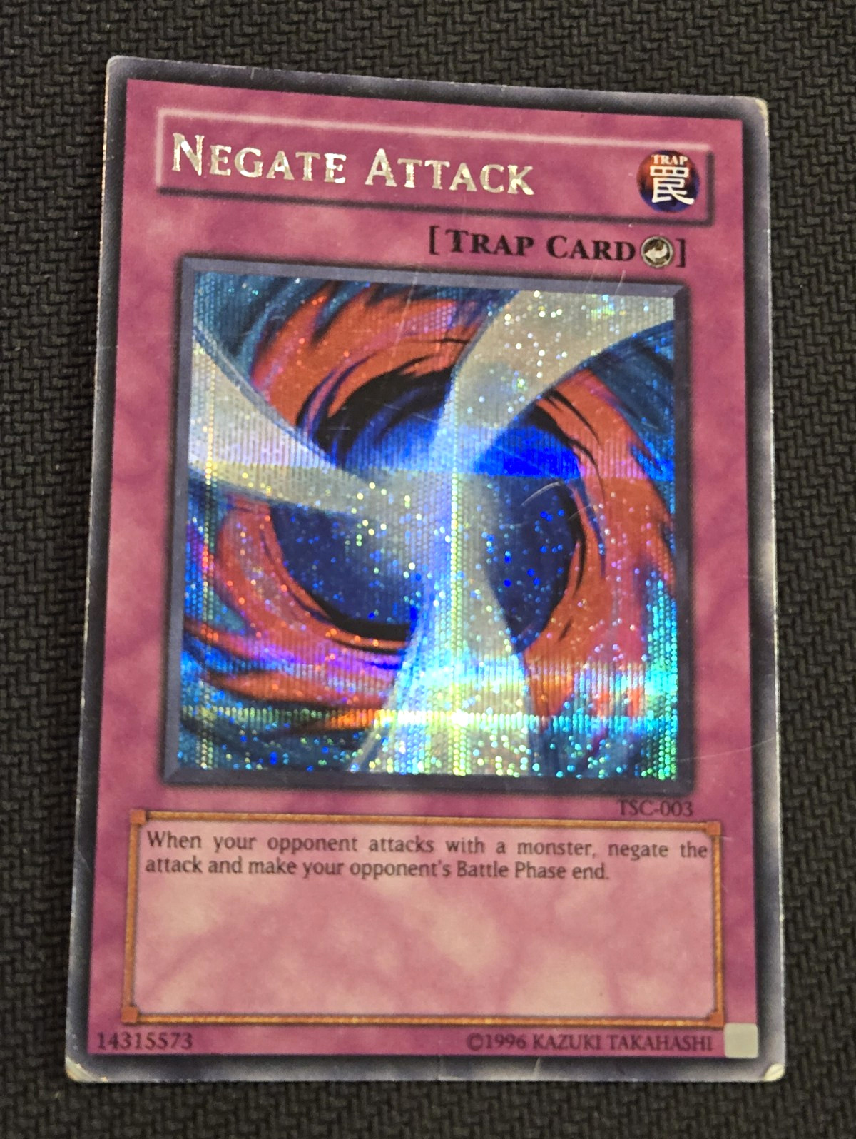 Konami Yu-Gi-Oh! Negate Attack Trap Card Unl.  PSR, Foil TSC-003 English 2003 MP