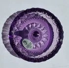 VTG. Fenton Amethyst Pressed Glass Ring Holder