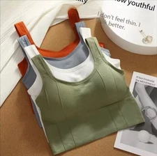 Sports Bra Anti-Sweat Fitness Top Women Seamless Yoga Bra