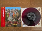 THE BEATLES SGT. Pepper's Japan LP w/Stick Out OBI RED WAX OP-8163 Press Mark 7F
